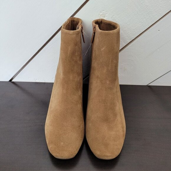 NEW Womens Aqua College Echo Waterproof Suede Leather Ankle Boots Size 6.5 Tan - Picture 3 of 10